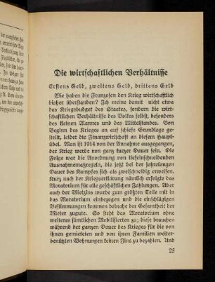 25-36 Die wirtschaftlichen Verhältnisse