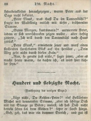 Hundert und siebzigste Nacht