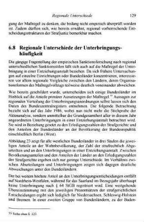 129-131, 6.8 Regionale Unterschiede der Unterbringungshäufigkeit