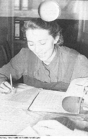 Neugersdorf. VEB Buntweberei und Färberei Neugersdorf, Februar 1953