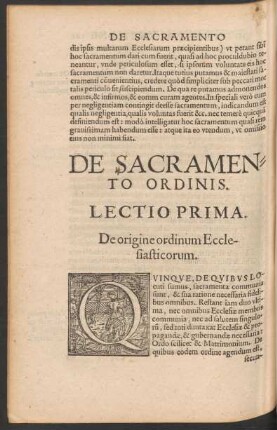 De Sacramento Ordinis.