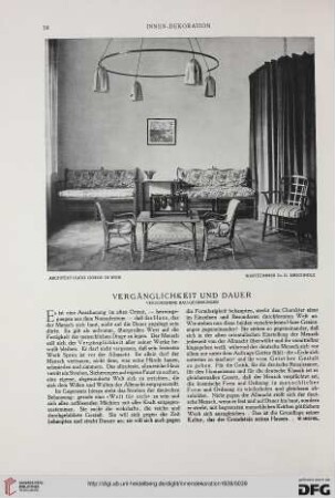 39: Vergänglichkeit und Dauer : verschiedene Bau-Gesinnungen