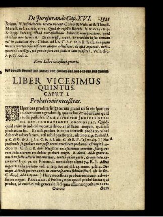 Caput I. Probationis neceßitas