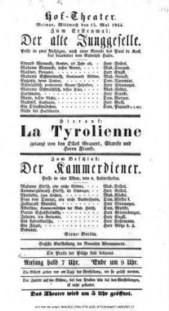 Der alte Junggeselle