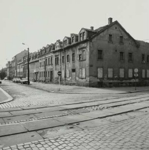 Dresden, Straßenbahnschienen, Torgauer Str.