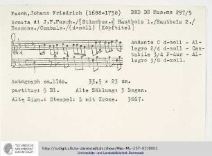 Sonate d-moll