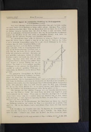 Einfacher Apparat zur mechanischen Darstellung des Brechungsgesetzes.
