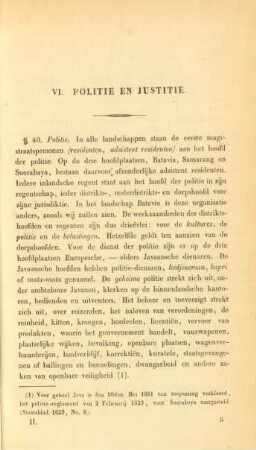 VI. Politie en justitie