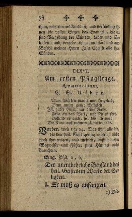 DLXVI. Am ersten Pfingsttage. Evangelium.