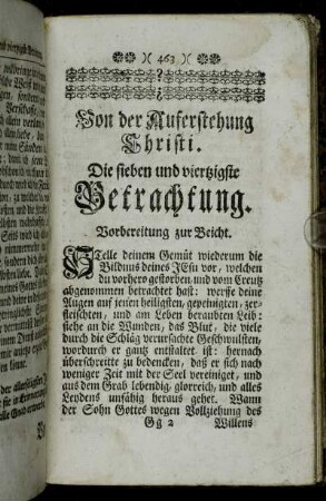 Die sieben und viertzigste Betrachtung. - Die acht und viertzigste Betrachtung.