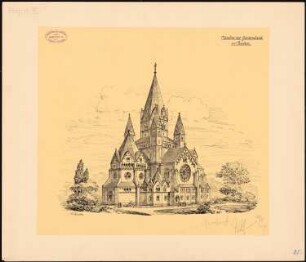 Evangelische Gnadenkirche (Augustakirche), Berlin-Mitte 6. Projekt: Perspektivische Ansicht