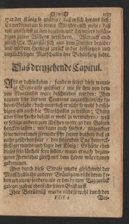 Das dreyzehende Capitul