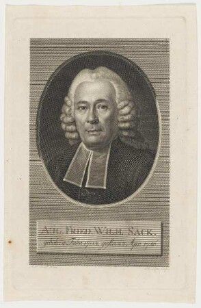Bildnis des Aug. Fried. Wilh. Sack