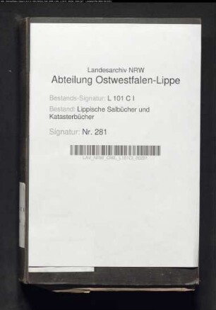 Konzept des Salbuchs der ehem. Vogtei Hohenhausen von 1858, Bd. 3