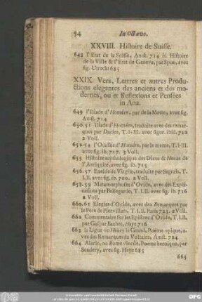 XXVIII. Histoire de Suisse.
