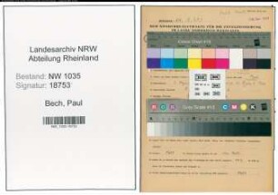 Entnazifizierung Paul Bech , geb. 02.08.1893 (Hauer)