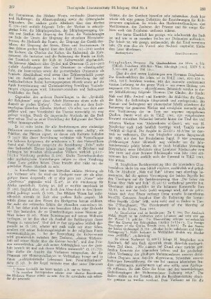258-259 [Rezension] Stieglecker, Hermann, Die Glaubenslehren des Islam