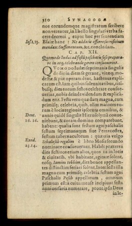 Cap. XII. Quomodo Iudaei ad festum paschatu sese praeparare in eoque celebrando gerere consueverint.