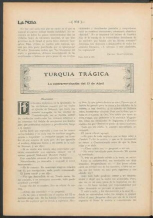 Turquía trágica : La contrarrevolución del 13 de Abril
