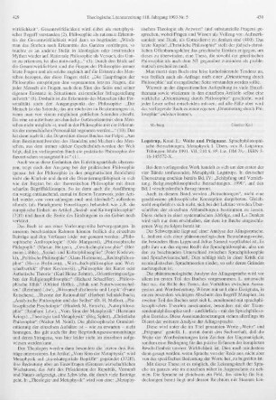 430-431 [Rezension] Weite und Prägnanz : sprachphilosophische Betrachtungen