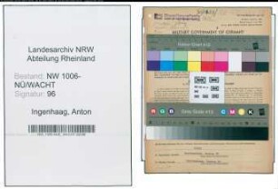 Entnazifizierung Anton Ingenhaag , geb. 21.04.1899 (Landgehilfe)