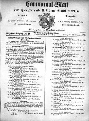 1876,49: No. 49, 26. November 1876