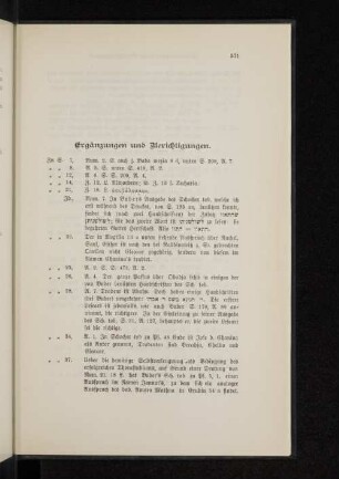 Ergänzungen und Berichtigungen.