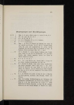 Ergänzungen und Berichtigungen.