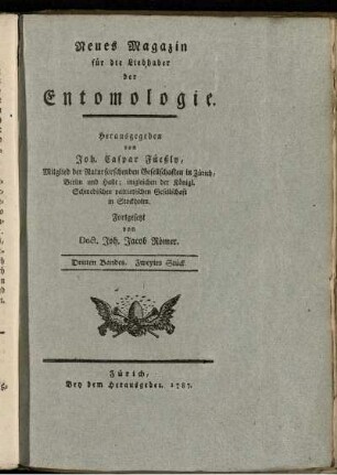 Dritten bandes Zweytes Stück.