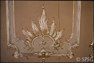 Berlin, Schloss Charlottenburg, Neuer Flügel, Versilberte Kammer, R. 353, Restaurierungsarbeiten.