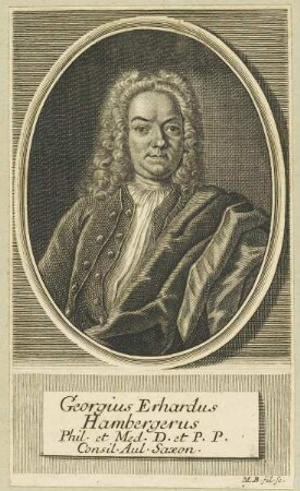 Bildnis des Georgius Erhardus Hambergerus