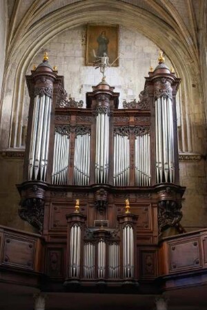 Frankreich. Haute Normandie. Eure. Pont de l Arche. Eglise Notre Dame des Arts. Orgel. 16 Jahrhundert