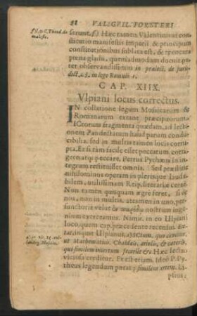Cap. XIIX. Ulpiani locus correctus.