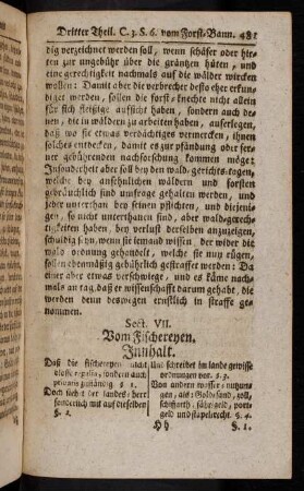481-489, Sect. VII: Vom Fischereyen