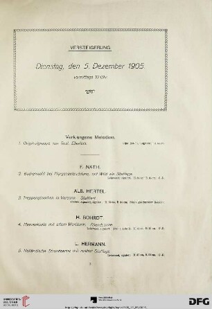 [Oelgemaelde moderner Meister] (Nr. 1-186)