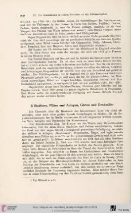 i) Stadttore, Plätze und Anlagen, Gärten und Denkmäler