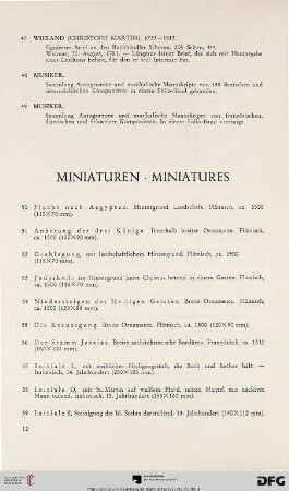 Miniaturen – (Nr. 50-59)