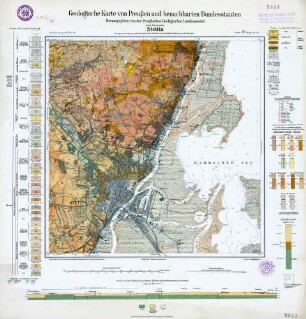 [2553] Stettin, Geologische Karte von Preußen und benachbarten Bundesstaaten