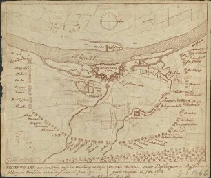 KEISERSWAART, aan den Rhӱn, tusschen Duisburg en Dusseldorp: de Franschen ontweldigt, den 16.jun 1702;. INSULA CAESARIS.