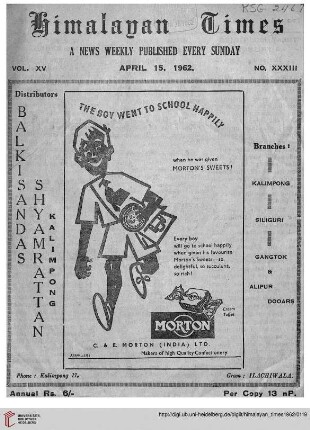 No. XXXIII (15 April 1962)