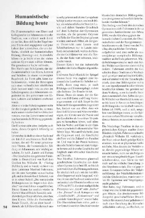 Humanistische Bildung heute