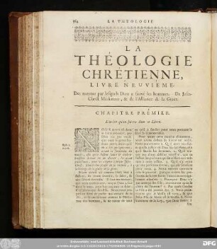 Chapitre Prémier. L'ordre qu'on suivra dans ce Livre.