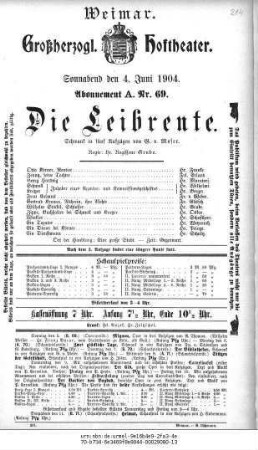 Die Leibrente