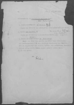 Auingen: Pfarrbericht 1941