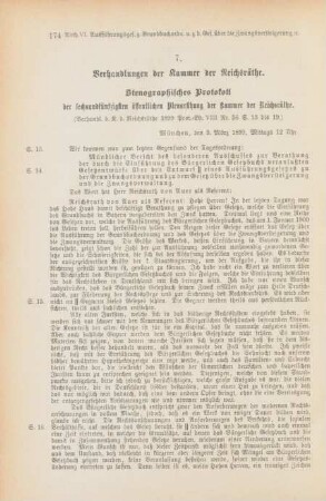 7. Verhandlungen der Kammer der Reichsräthe. Stenographisches Protokoll der sechsundfünfzigsten öffentlichen Plenarsitzung der Kammer der Reichsräthe
