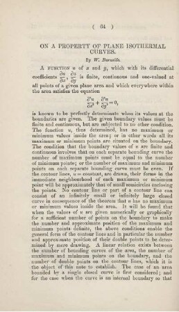 On a property of plane isothermal curves.