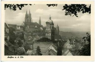 Meißen. Blick vom Jüdenberg auf die Altstadt mit Dom
