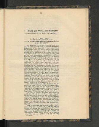A. Die evangelischen Missionen.