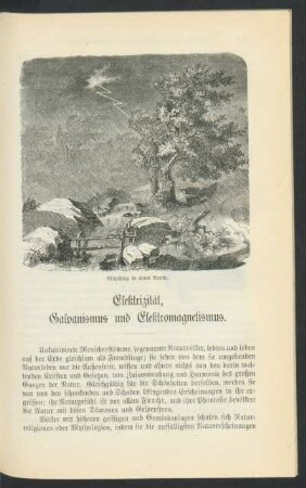 Elektrizität, Galvanismus und Elektromagnetismus.