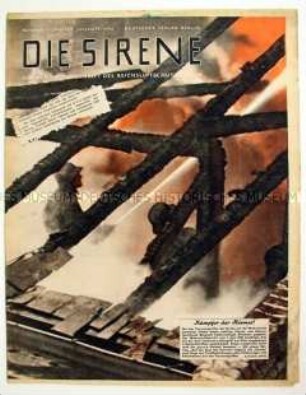 Wochenzeitschrift des Reichsluftschutzbundes "Die Sirene"
